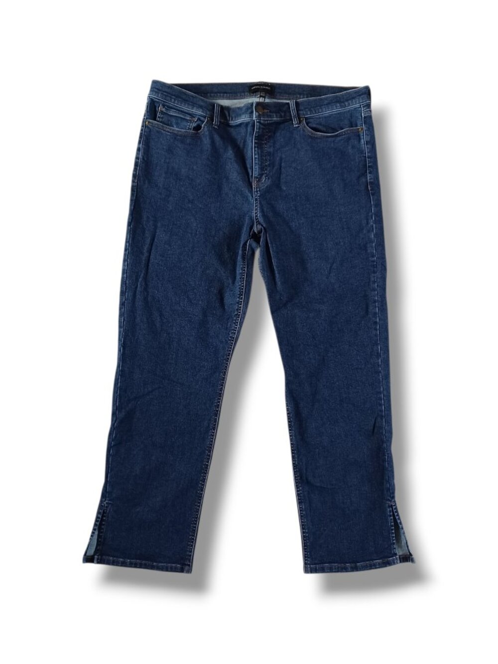Banana Republic Womens Jeans Cigarette Midrise Dark Wash Plus Size 33 38x29